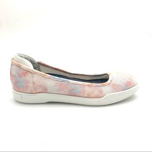 NWOT NEW Dr. Scholl's Rise Knit Pink Tie Dye Ballet Slip On Flat Sneakers Size 6